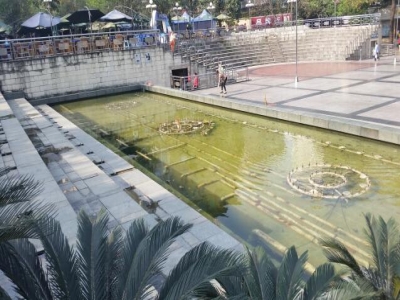 重庆音乐景观喷泉-跌水+边水池