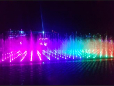 重庆音乐喷泉设计，贵州桐梓旱式音乐喷泉案例