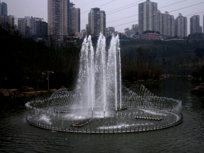重庆龙头寺上池喷泉