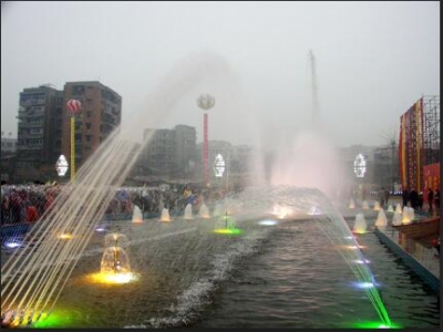 渝西广场音乐喷泉
